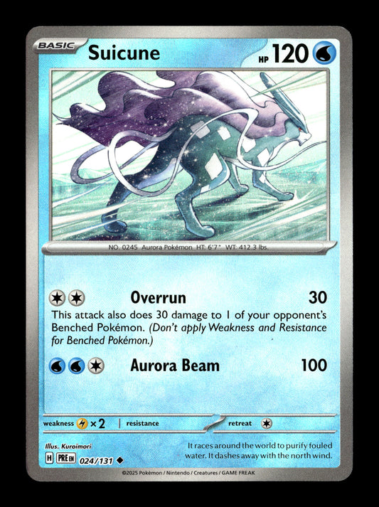 Pokemon Prismatic Evolutions Master Ball Suicune 24