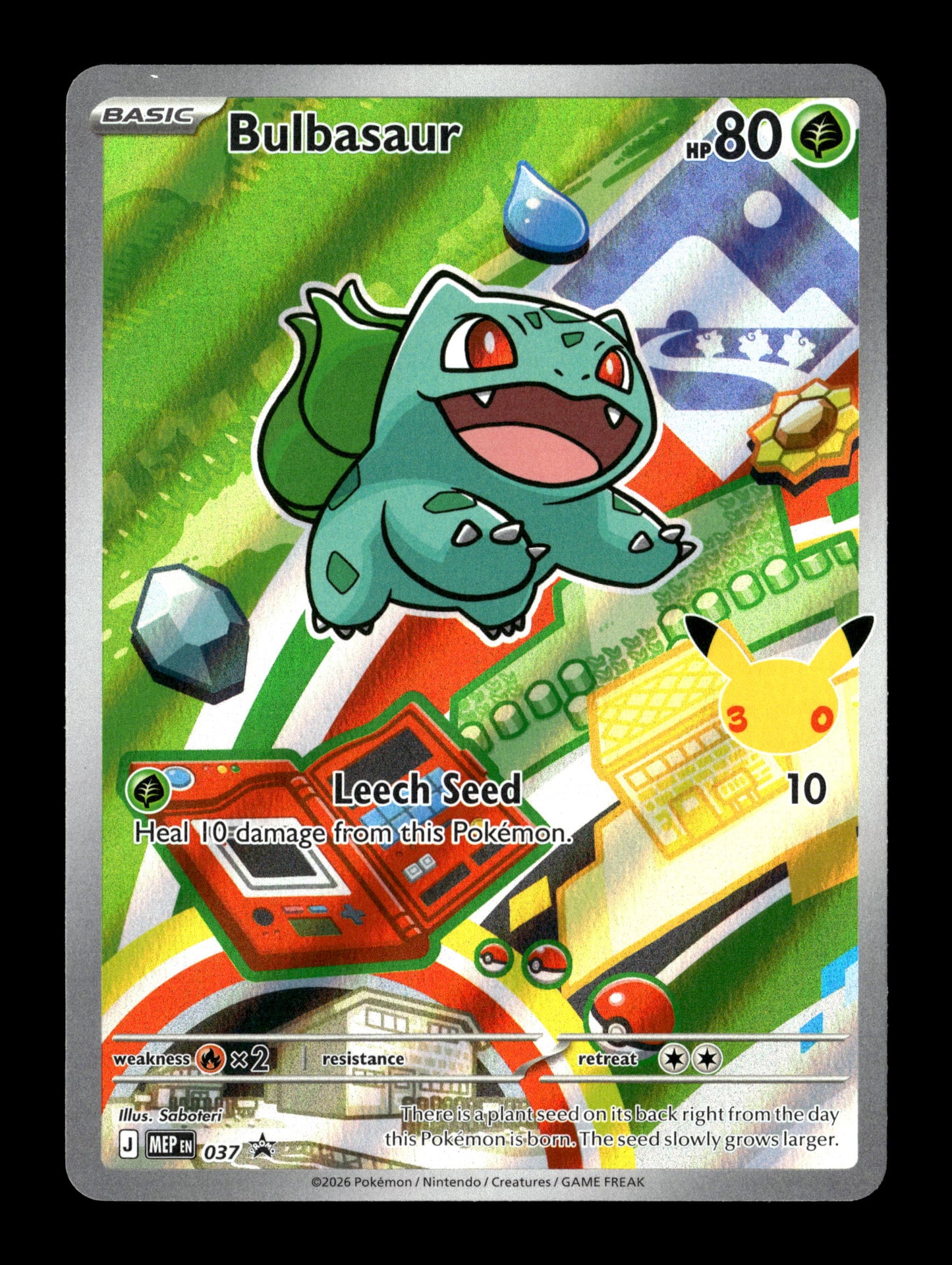 Pokemon Mega Evolution Promo Bulbasaur 37