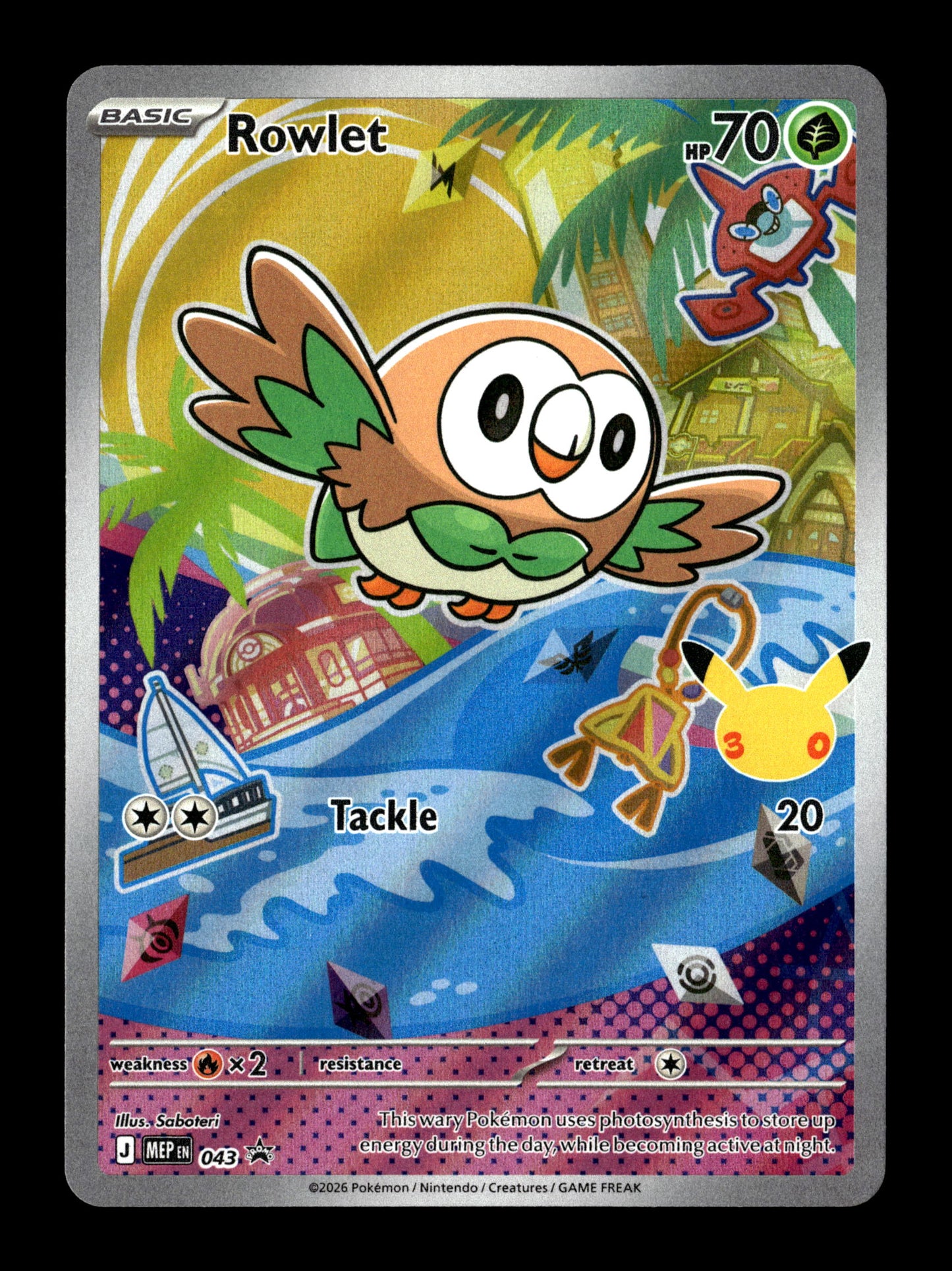 Pokemon Mega Evolution Promo Rowlet 43