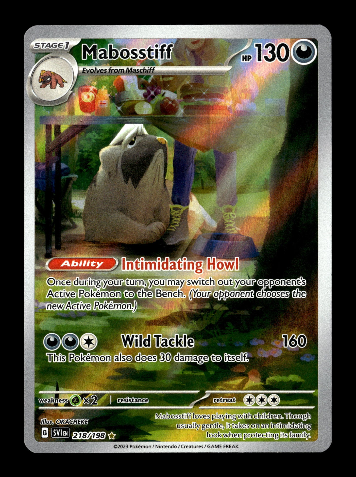 Pokemon Scarlet & Violet Mabosstiff 218