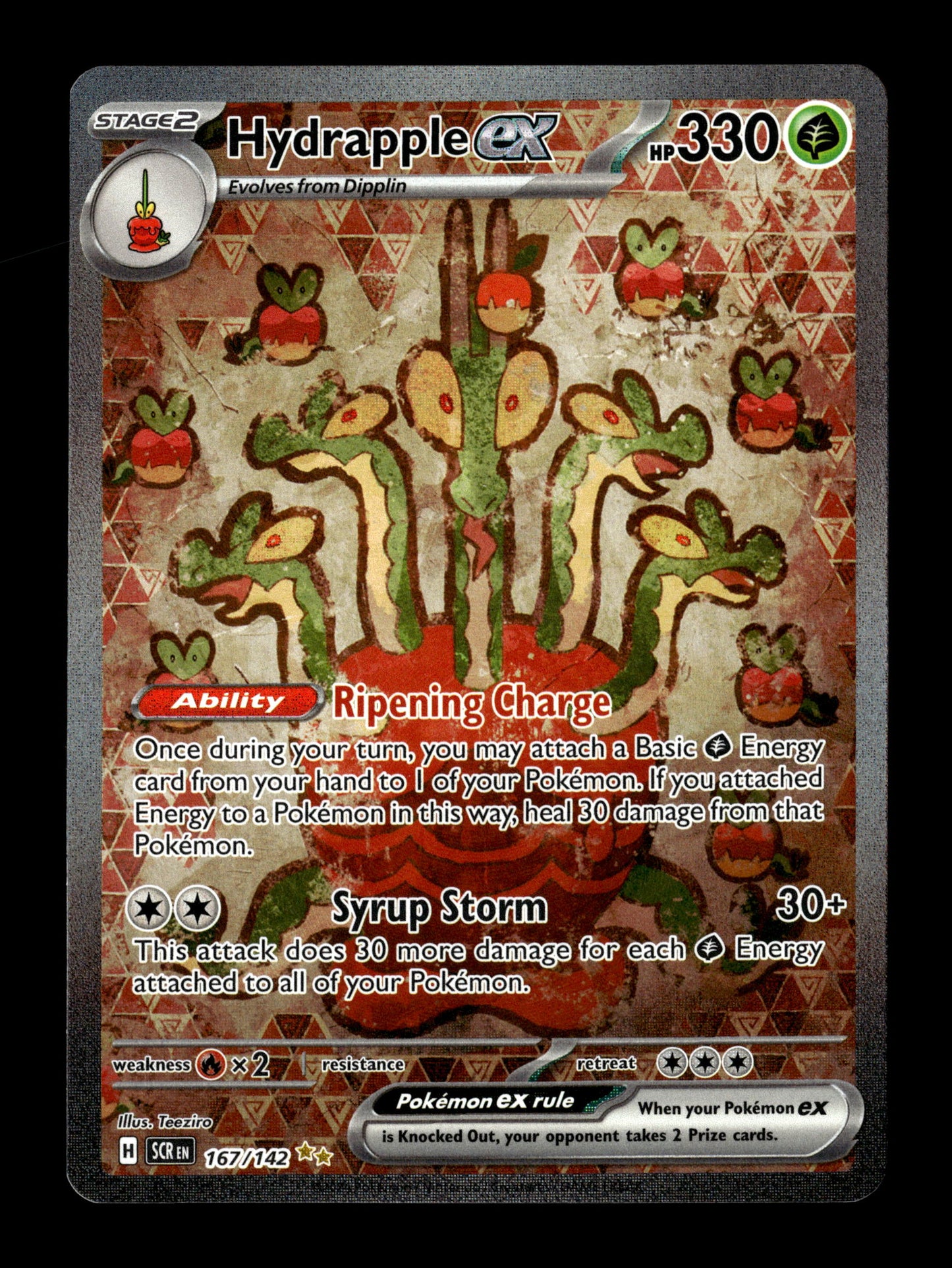 Pokemon Stellar Crown Hydrapple ex 167
