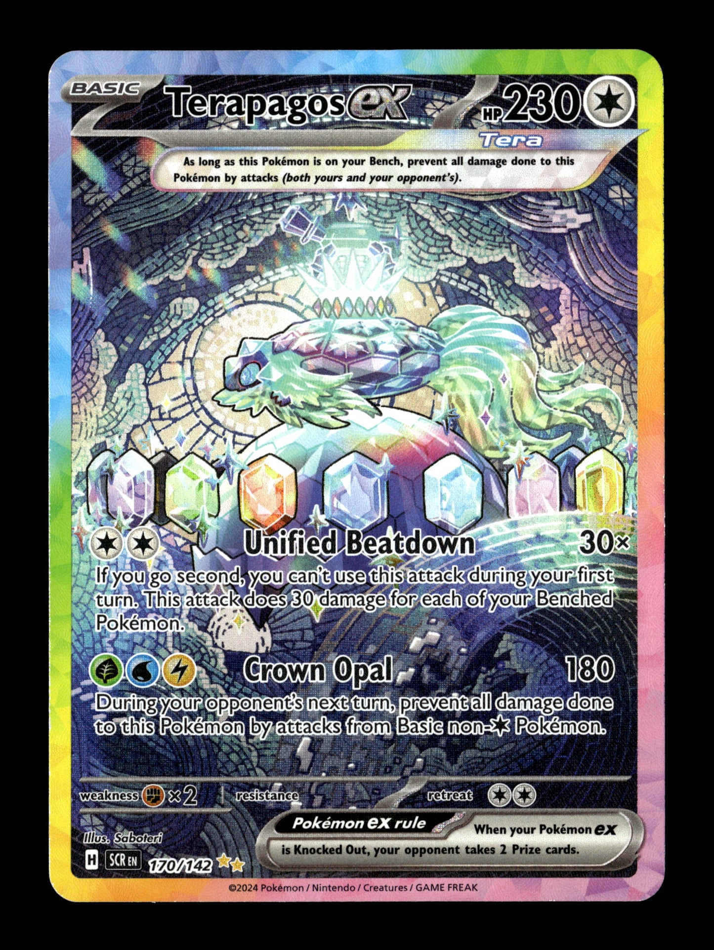 Pokemon Stellar Crown Terapagos ex 170