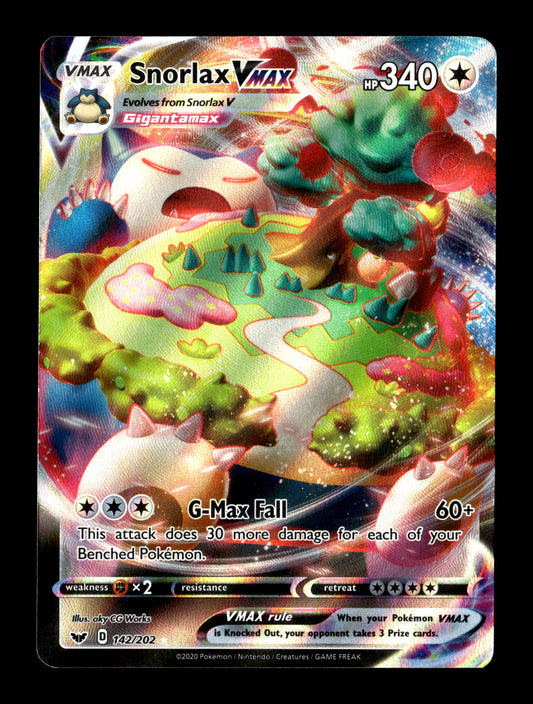 Pokemon Sword & Shield Snorlax VMAX 142