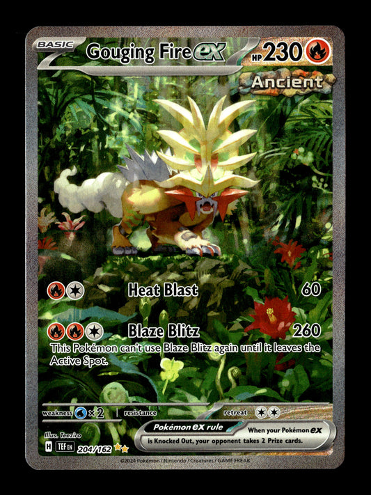 Pokemon Temporal Forces Gouging Fire ex 204