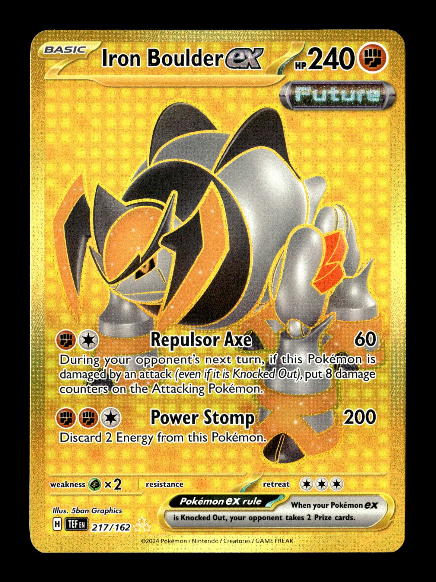 Pokemon Temporal Forces Iron Boulder ex 217