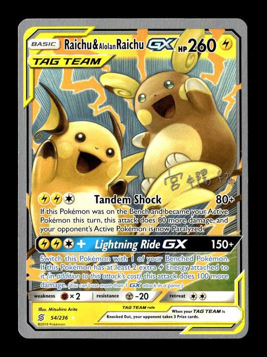 Pokemon World Championship Decks Raichu & Alolan Raichu GX 54