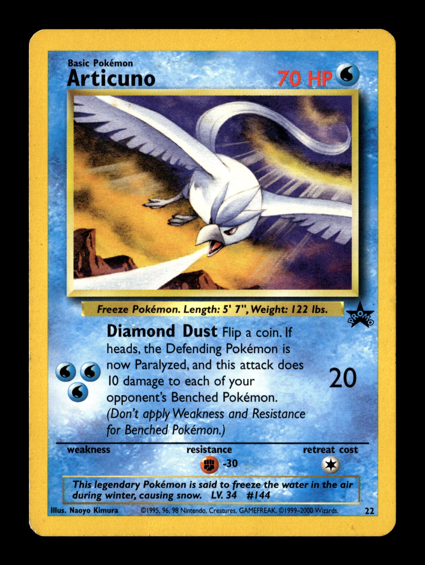 Pokemon WoTC Promo Articuno 22 - Lightly Played