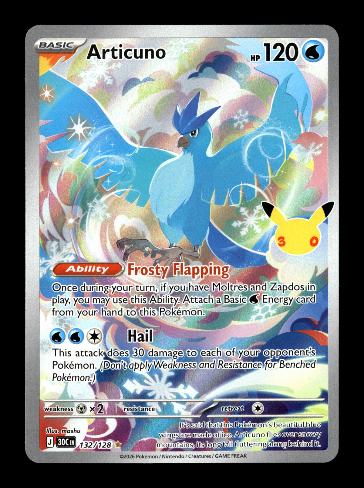 Pokemon 30th Celebration Articuno 132
