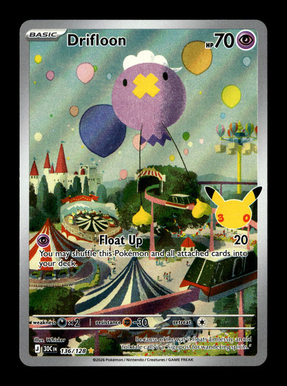 Pokemon 30th Celebration Drifloon 136