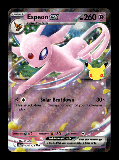 Pokemon 30th Celebration Espeon ex 070