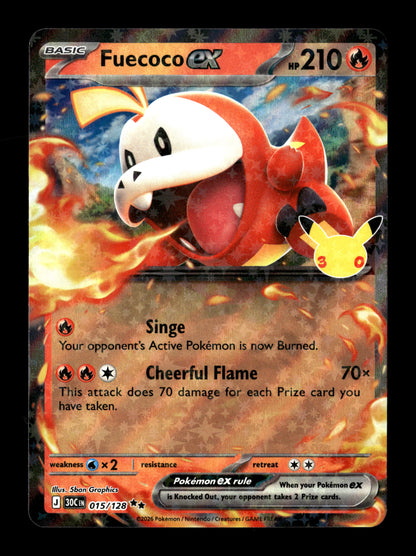 Pokemon 30th Celebration Fuecoco ex 015