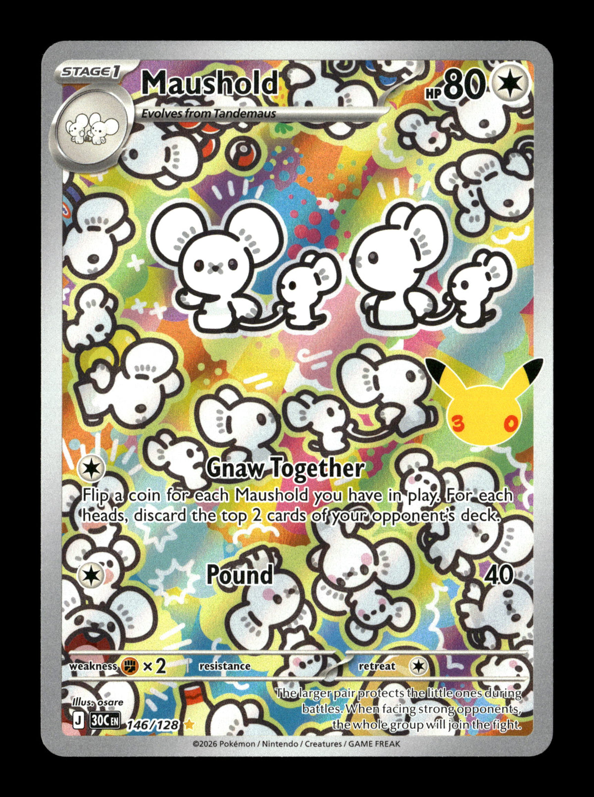 Pokemon 30th Celebration Maushold 146