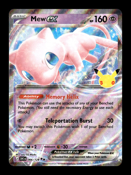 Pokemon 30th Celebration Mew ex 066