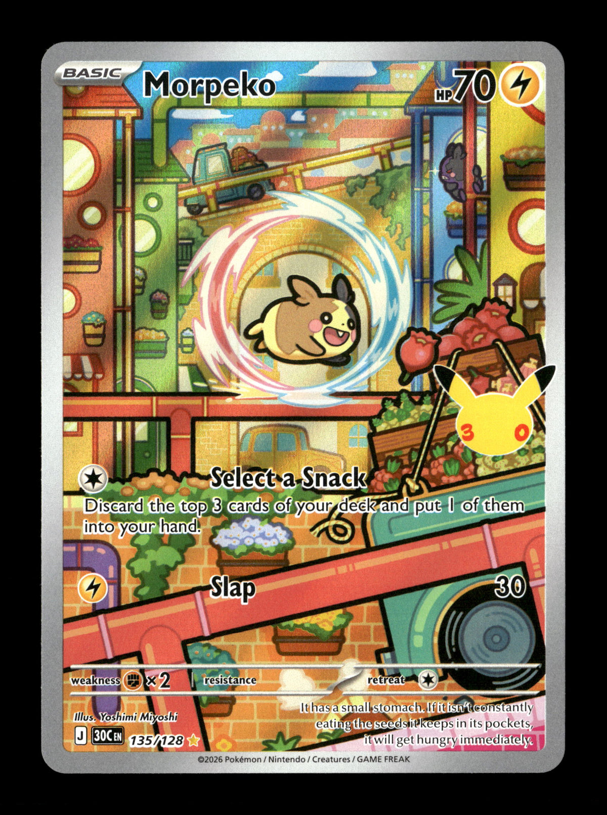 Pokemon 30th Celebration Morpeko 135