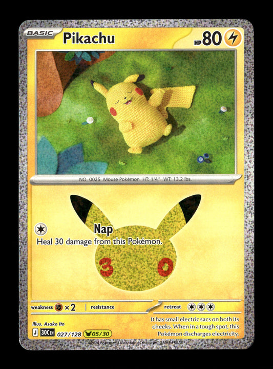 Pokemon 30th Celebration Pikachu 027