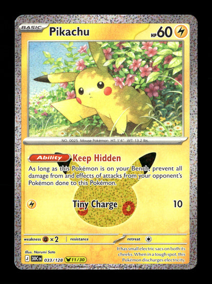 Pokemon 30th Celebration Pikachu 033