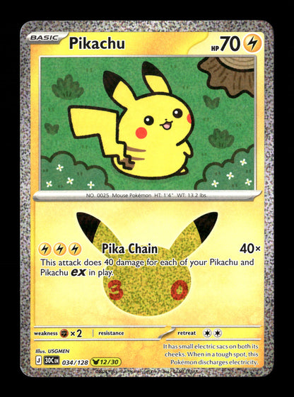 Pokemon 30th Celebration Pikachu 034