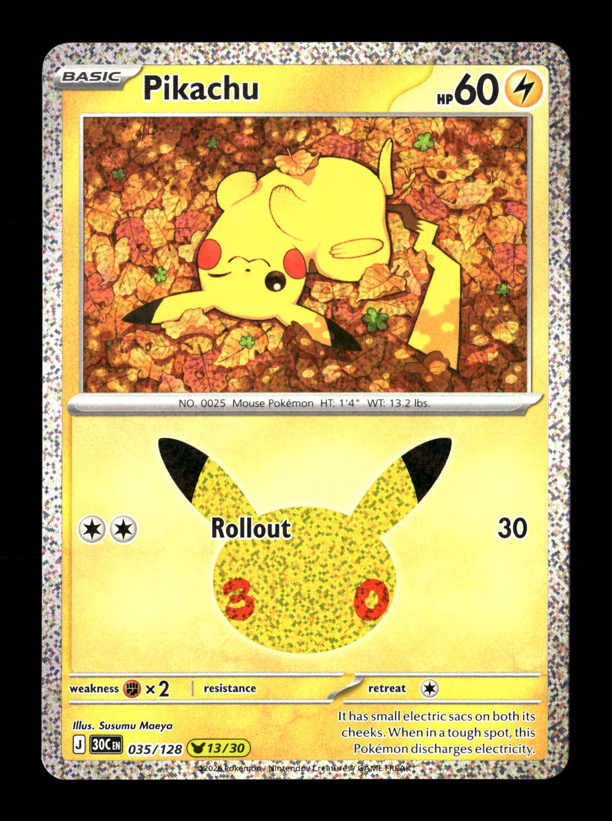 Pokemon 30th Celebration Pikachu 035