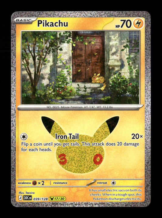 Pokemon 30th Celebration Pikachu 039