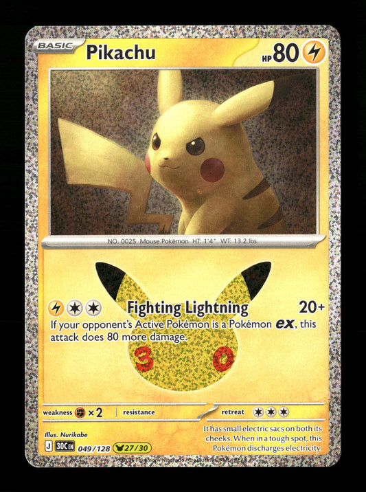 Pokemon 30th Celebration Pikachu 049
