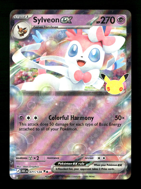 Pokemon 30th Celebration Sylveon ex 071