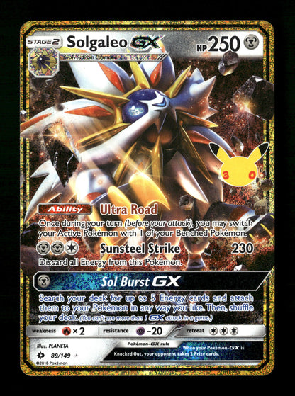 Pokemon 30th Celebration Classic Collection Solgaleo GX 89