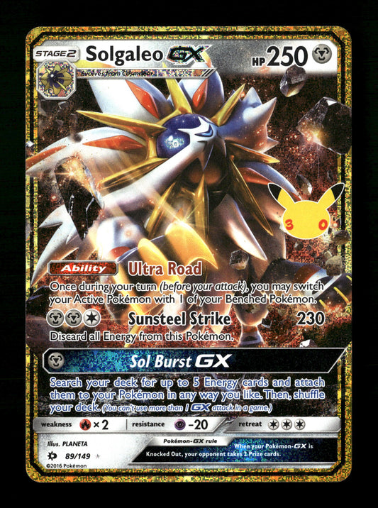Pokemon 30th Celebration Classic Collection Solgaleo GX 89
