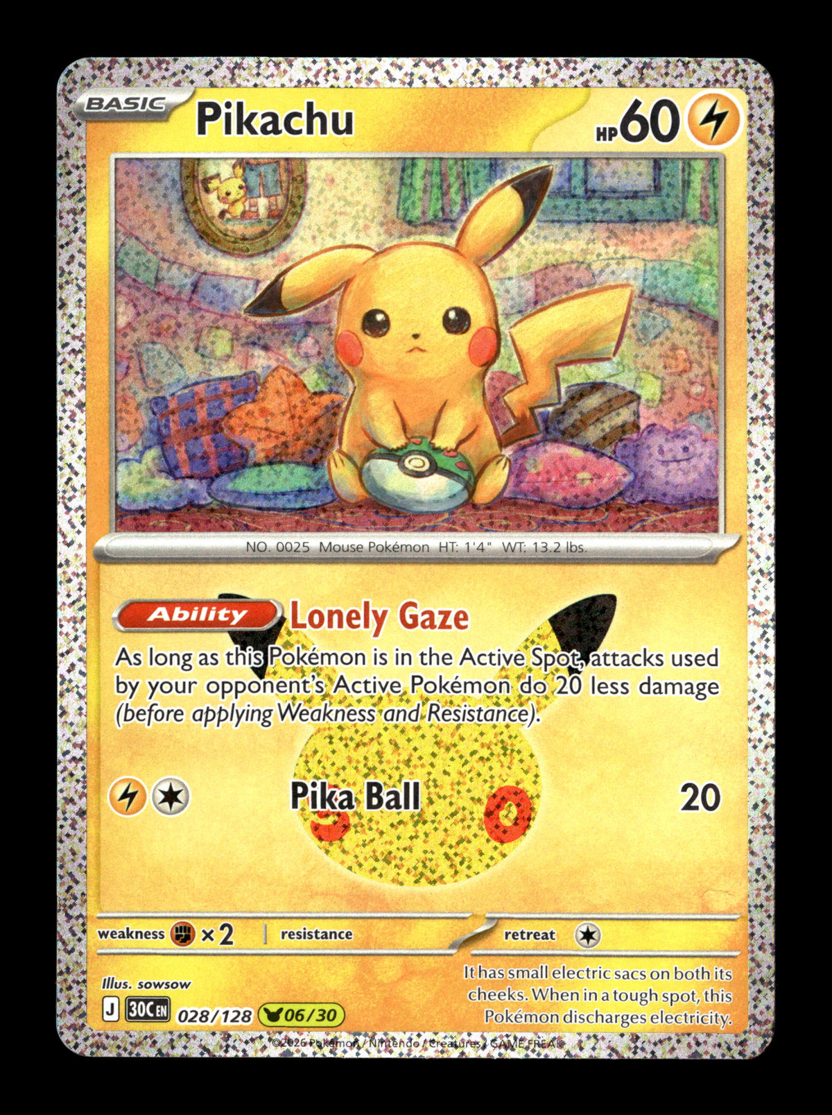 Pokemon 30th Celebration Pikachu 028