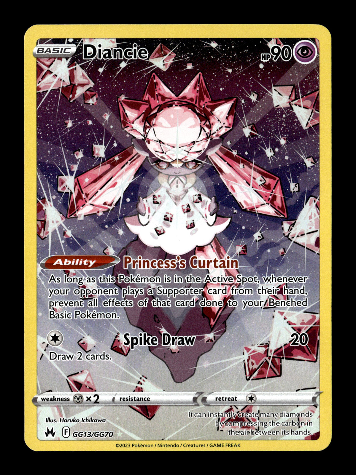 Pokemon Crown Zenith Diancie GG13