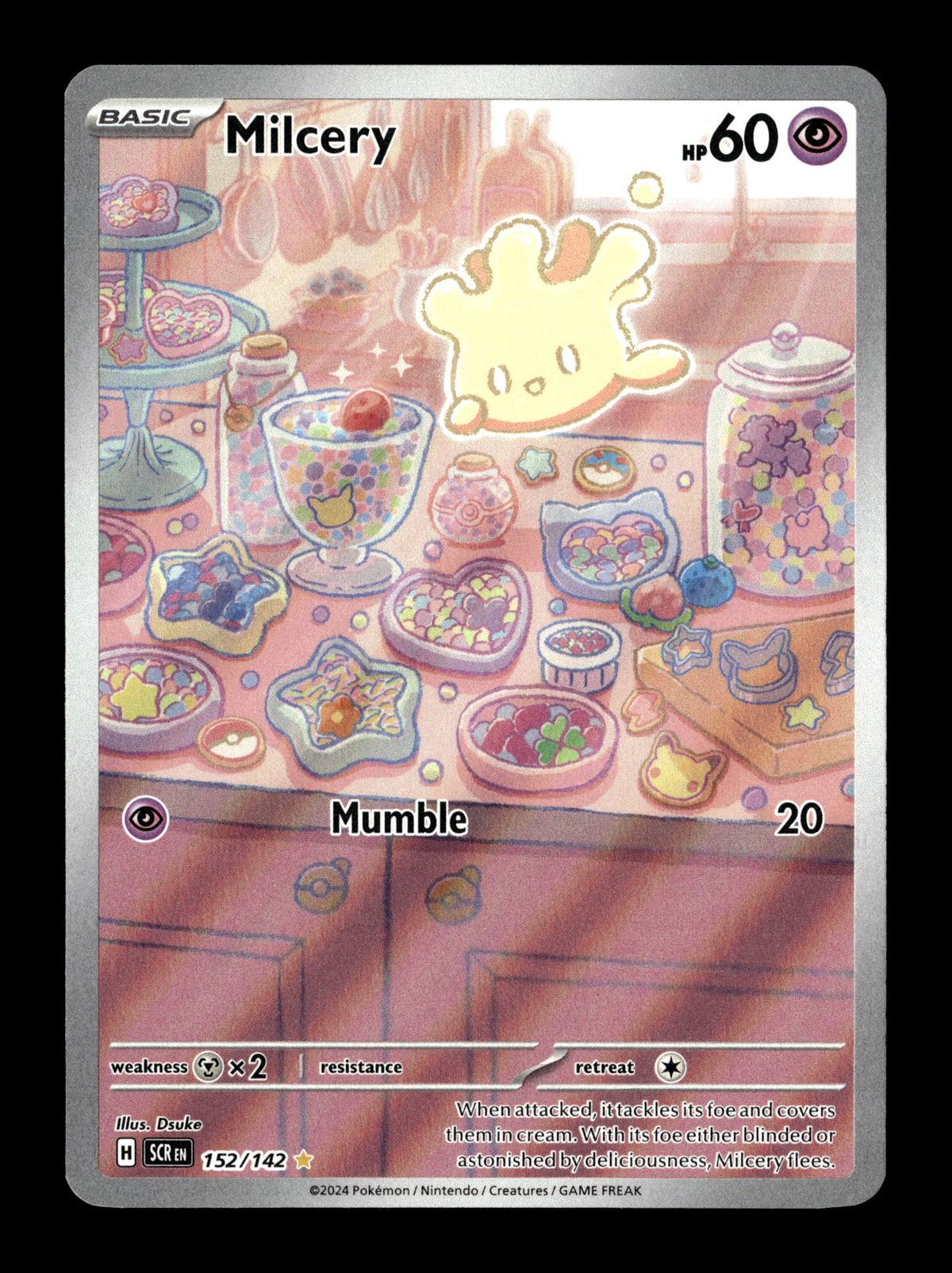 Pokemon Stellar Crown Milcery 152