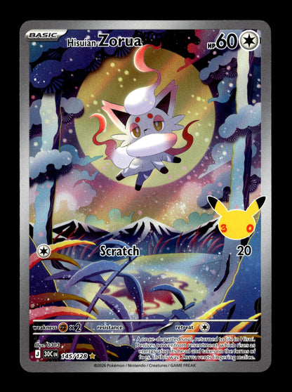 Pokemon 30th Celebration Hisuian Zorua 145