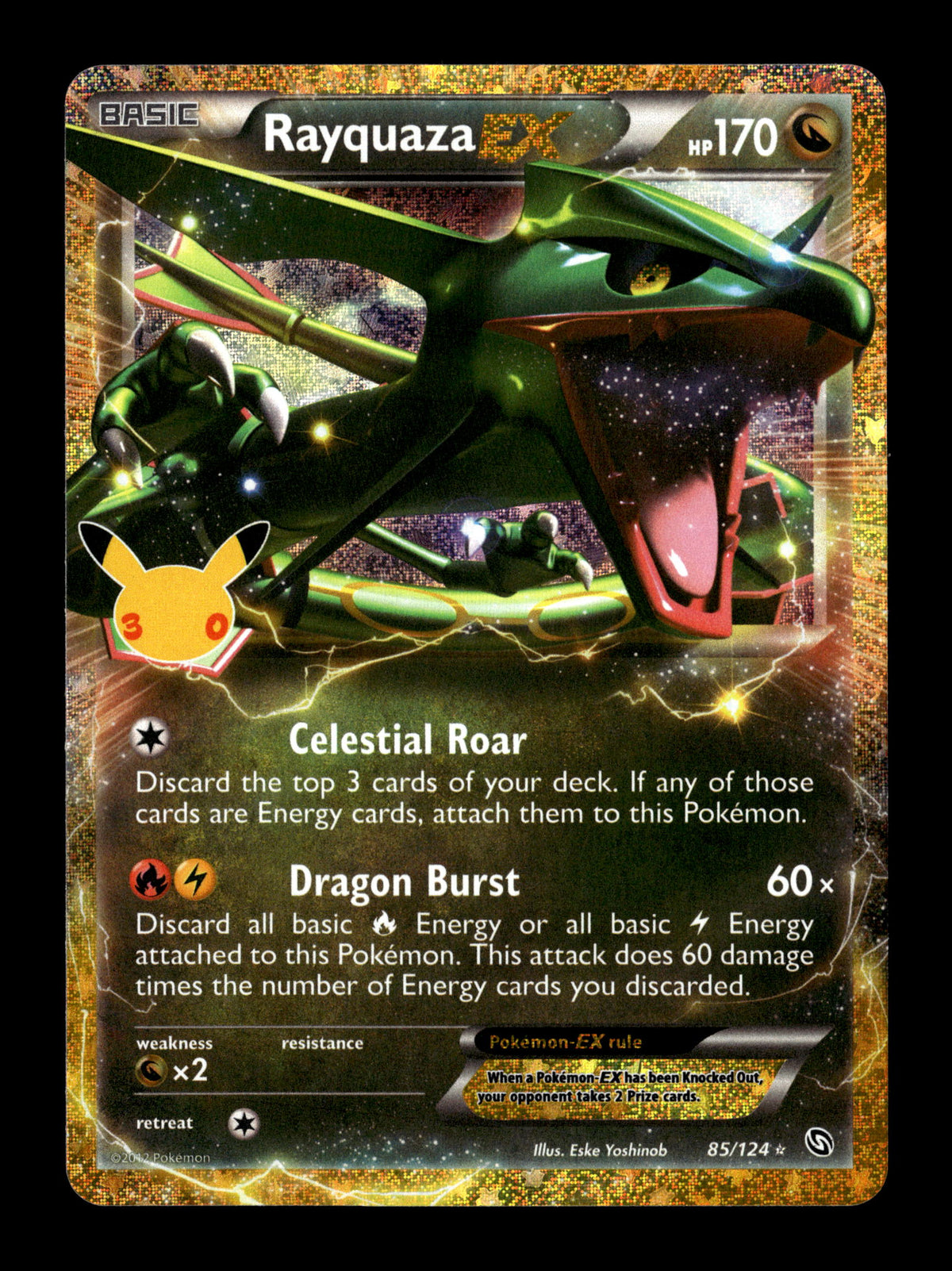 Pokemon 30th Celebration: Classic Collection Rayquaza EX 85