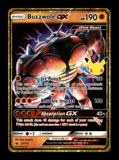 Pokemon 30th Celebration Classic Collection Buzzwole GX 57