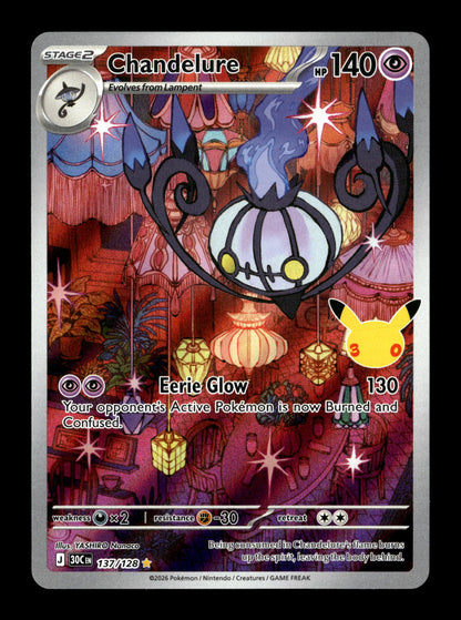 Pokemon 30th Celebration Chandelure 137