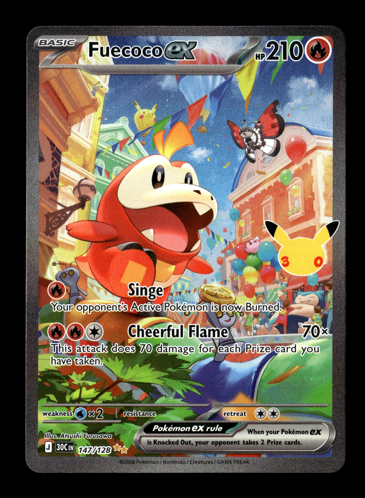 Pokemon 30th Celebration Fuecoco ex 147