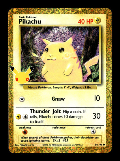 Pokemon 30th Celebration Classic Collection Pikachu 58