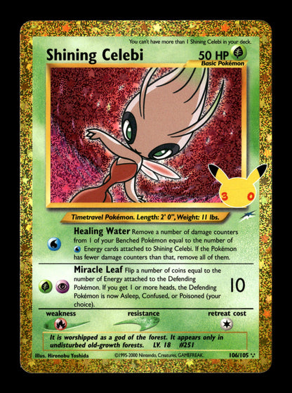 Pokemon 30th Celebration Classic Collection Shining Celebi 106