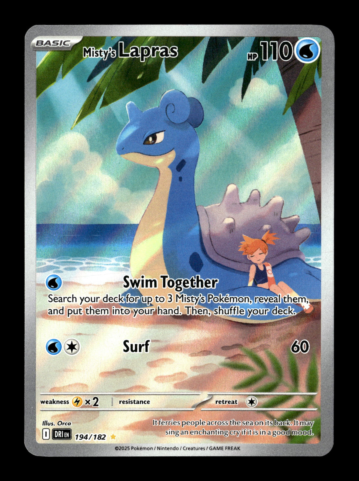 Pokemon Destined Rivals Misty's Lapras 194