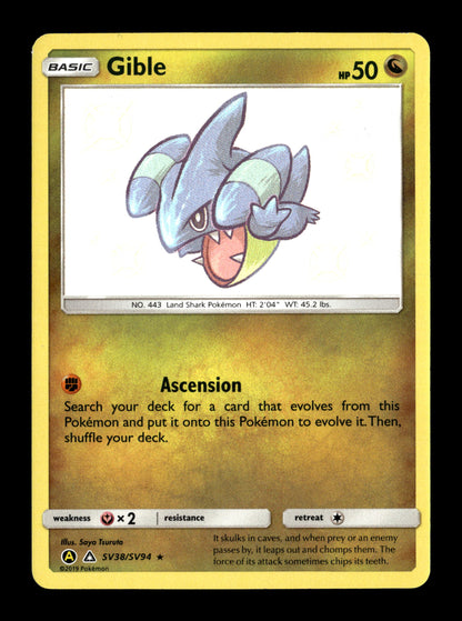 Pokemon Hidden Fates Gible SV38