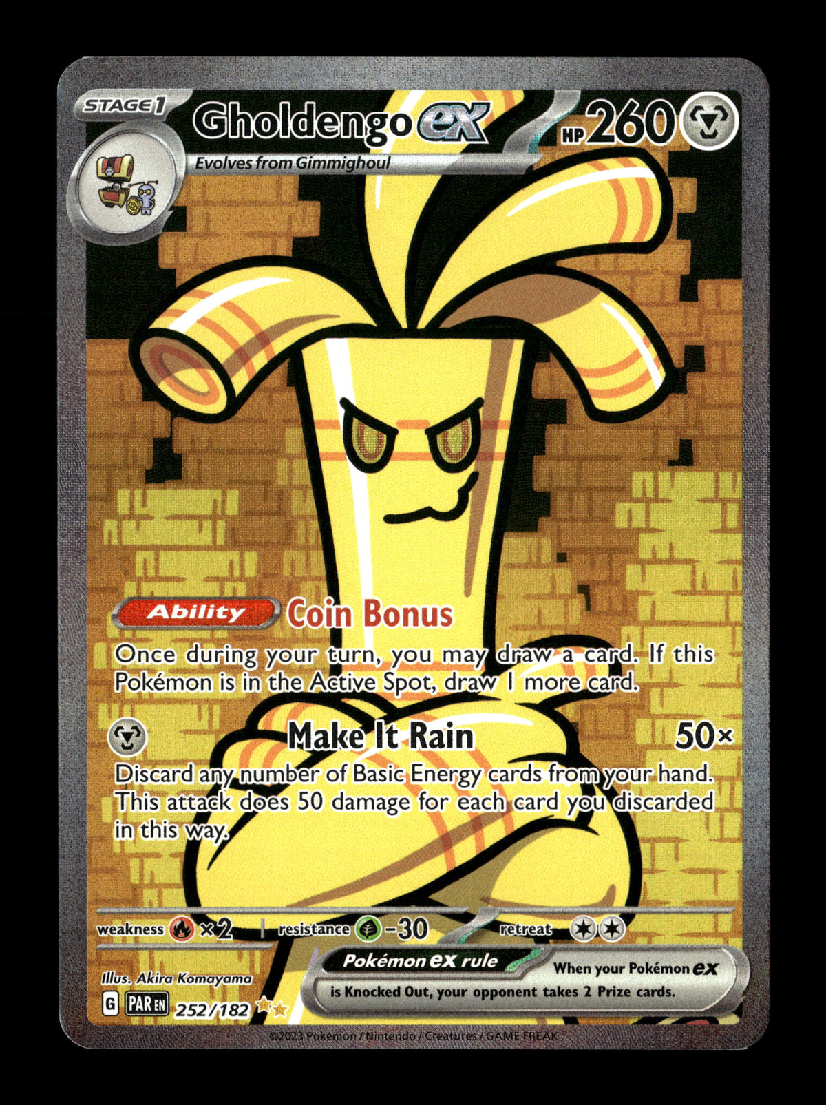 Pokemon Paradox Rift Gholdengo ex 252