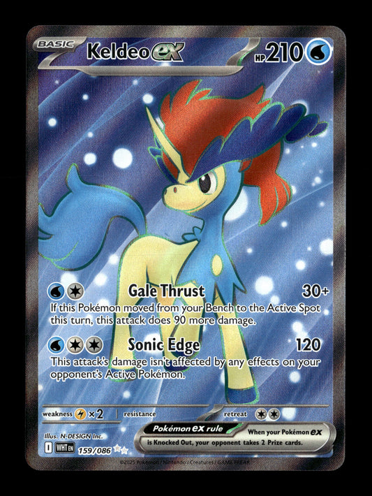 Pokemon White Flare Keldeo ex 159