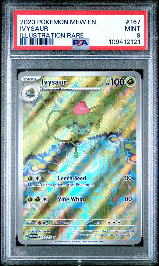 Pokemon 151 Ivysaur 167 PSA 9