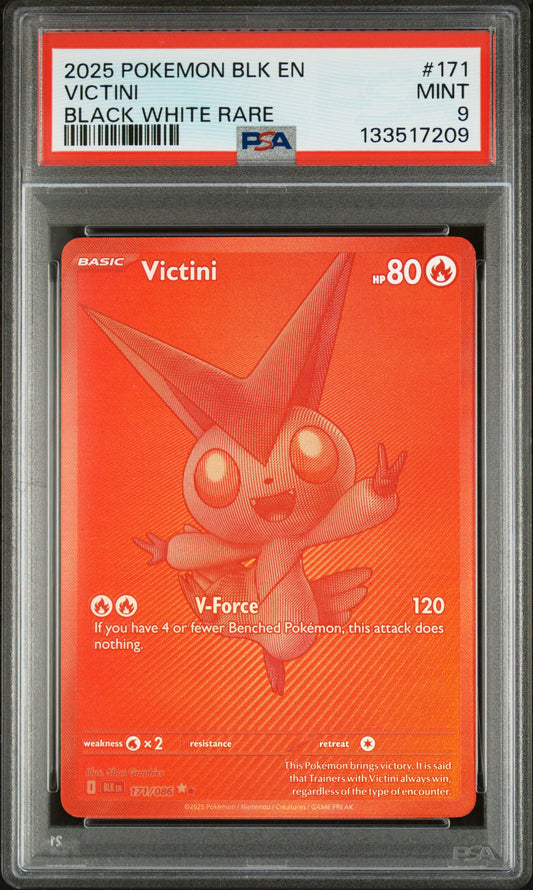 Pokemon Black Bolt Victini 171 PSA 9