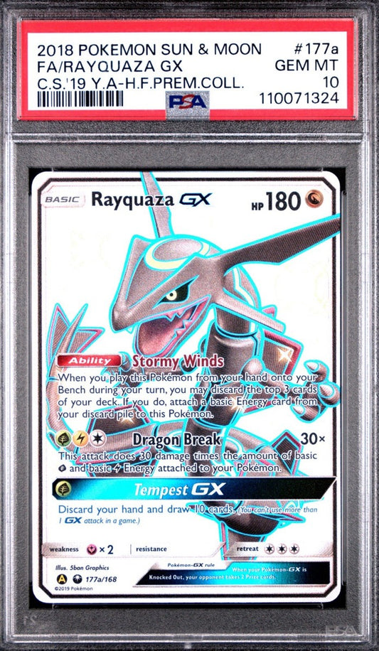 Pokemon Promo Rayquaza GX 177 PSA 9